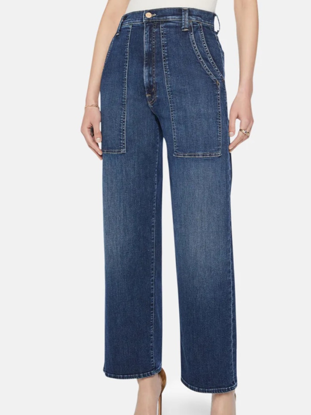 NWT MOTHER The Quarter Breaker Flood Jean in Howdy Size 29 - Picture 7 of 16